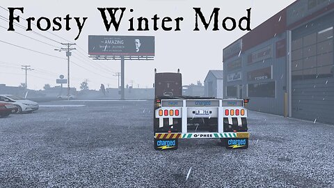American Truck Simulator - Frosty Winter mod + kenworth w900 Interior Addons (with cam)