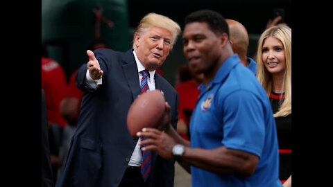 Donald Trump Urges NFL Superstar Herschel To Run For Senate In Georgia
