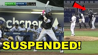 Southland Conference umpire SUSPENDED after the WORST Strike 3 call ever! It was RETALIATION!