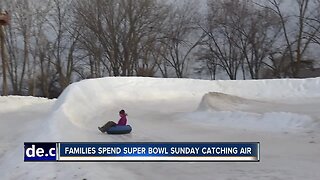 Families spend Super Bowl Sunday catching air