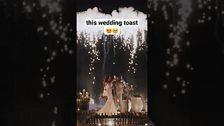 MAGICAL Wedding Toast From Bride and Groom!!! 😍 #shorts