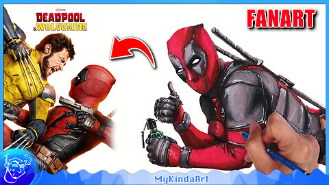 How to draw Deadpool - Marvel Comics (Timelapse) Speed Drawing