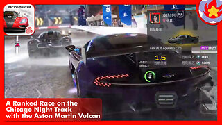 A Ranked Race on the Chicago Night Track with the Aston Martin Vulcan | Racing Master