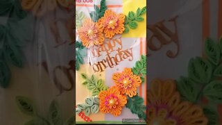 🌼 Beautiful 3D Paper Quilling Cards | ත්‍රිමාණ පේපර් කුවිලින් සුභ පැතුම් පත් 🌼@chcreation moratuwa