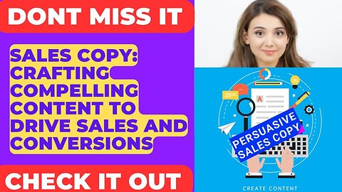 Sales Copywriting, Sales Page Copywriting, Sales Copy Writer, Sales Copywriting Services