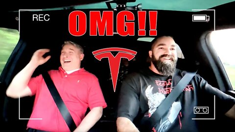 OMG!! - Tesla Model X PLAID! - Tesla Acceleration and Features! - Mind BLOWN! - Tesla Test Ride!