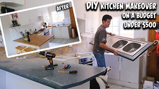 DIY Kitchen Makeover | ON A BUDGET ($500)