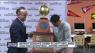 Detroit Edison's Gabby Elliott wins 2020 Miss Basketball for Michigan