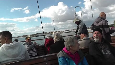 On the Waverley Paddle Steamer boat ship sailing to the River Blackwater from Clacton On Sea Essex