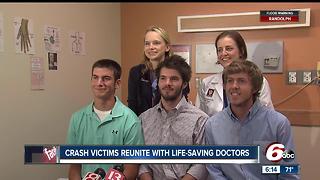 Crash victims reunite with life-saving doctors