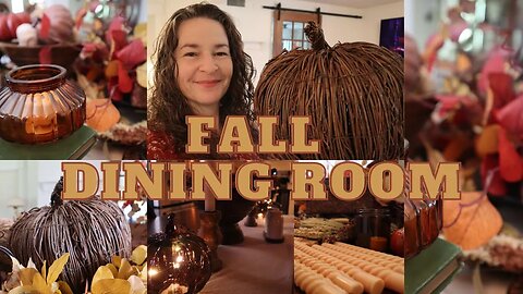 Cozy Fall Decorating Ideas | Fall Dining Room Decor | Fall Decorate With Me 2023