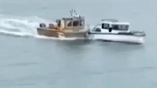 French fishing boat rams UK fishing boat in dispute over rights to water