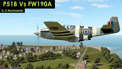 P51B Vs. FW190 (IL-2 Normandy)