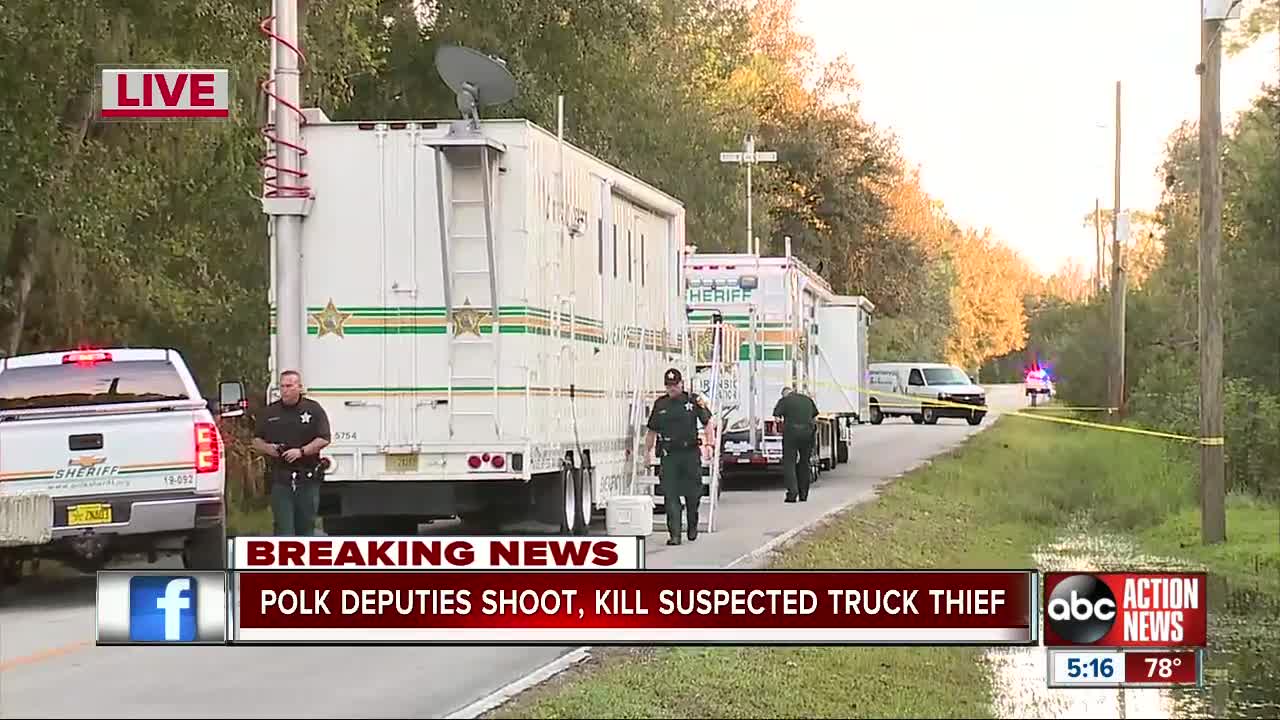 Woman shot, killed after trying to drive truck at deputies
