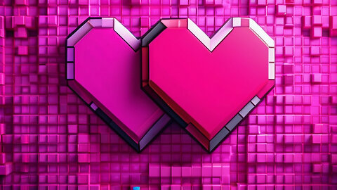 How To Make A Pink Double Heart Banner In Minecraft