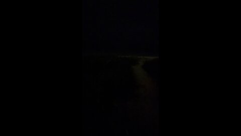 Lightening storm at the beach