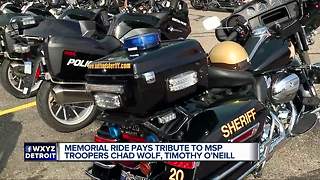 Memorial ride pays tribute to two fallen MSP troopers