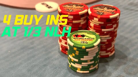 I GO Four Buy Ins Deep At 1/3 - Kyle Fischl Poker Vlog Ep 140