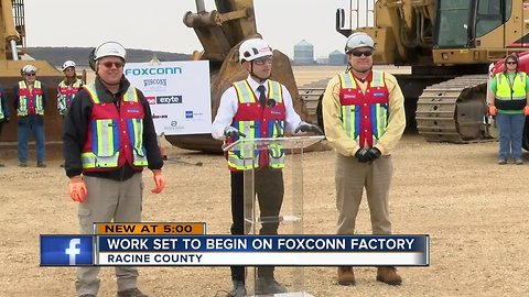 Foxconn awards contracts to start working on manufacturing plant