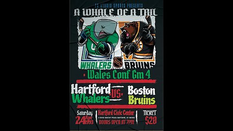 A Whale of a Tail - Wales Conf Opening Round Gm 4 - Whalers vs Bruins- (NHLPA 93 Challenge)