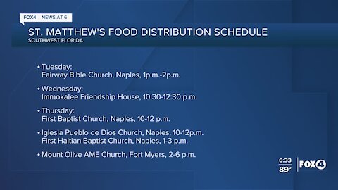 Local food pantries this week