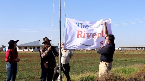 Flag Raising. Maude Rd, Hay.