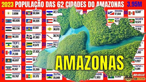 População das 62 Cidades do Amazonas