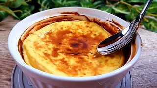2 minutes and dessert is ready! Easy and fast Creme Brulee recipe!
