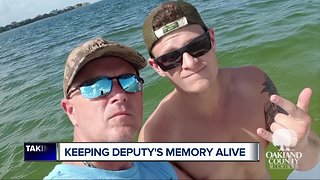 Son of fallen Oakland Co. Deputy Eric Overall speaks a year after dad's death