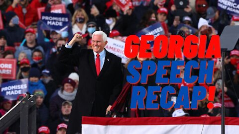 Vice President Pence in Georgia Recap!!! We’re going to secure our polls and secure our drop boxes