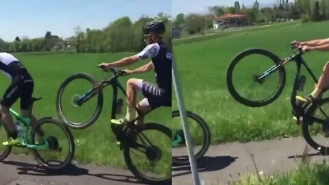 Crazy Bicycle Stunt