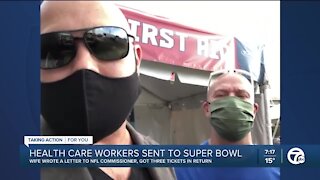 Michigan healthcare workers sent to Super Bowl