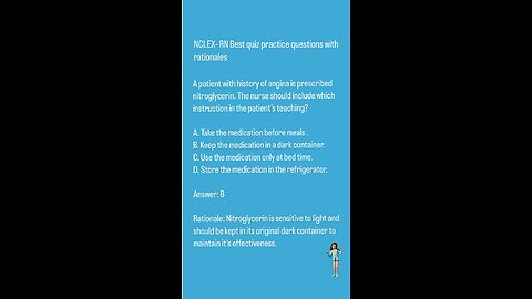 NCLEX- RN Best quiz practice questions with rationals ( CVS)