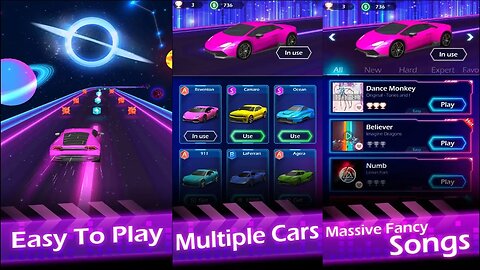 Beat Racing- Move and drag your car to catch the beat.