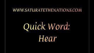 Quick Word: Hear