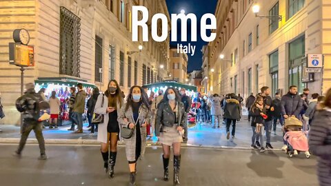 Rome, Italy 4K HDR Walking Tour (48 min)