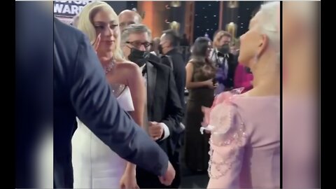 Lady Gaga and Helen Mirren CAUGHT Doing Occult Ritual At SAG Awards...