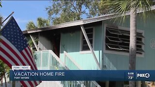 Vacation home fire