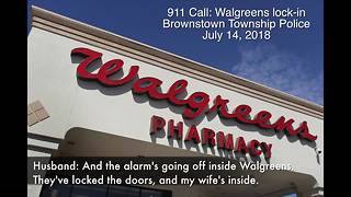 Hear 911 call: Husband calls police after wife gets locked in Walgreens in Brownstown