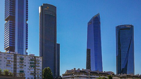 Мадрид, Torre Realia и Cuatro Torres - галерия в 4К