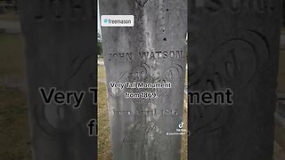 Mason from the 19th Century. Large Monument 1886. #monument #graveyard #mason #19thcentury #resting