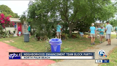 Neighborhood enhancement team block party held in North Palm Beach