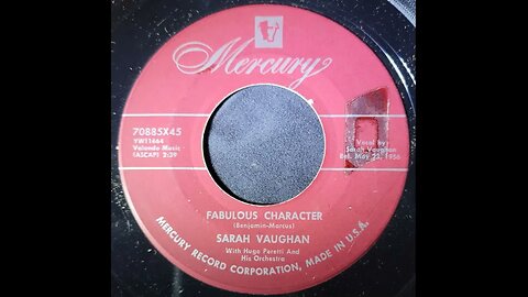 Sarah Vaughan, Hugo Peretti and His Orchestra - Fabulous Character