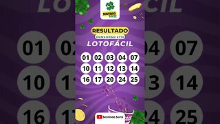 🍀Resultado LOTOFACIL 2710 #shorts