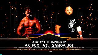 AEW Dynamite AR Fox vs Samoa Joe for the TNT Championship