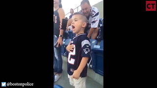 Watch: Son of 2 Boston Cops Teaches NFL Players What To Do When the Anthem Plays