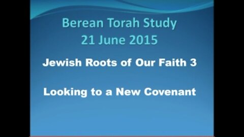 looking to a new covenant