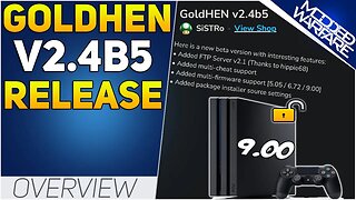 PS4 GoldHEN 2.4b5 Released: Multi Cheat Support, FTP Server 2.1 & More!