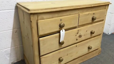 Small Edwardian Pine Chest Of Drawers (Y5101C) @PinefindersCoUk