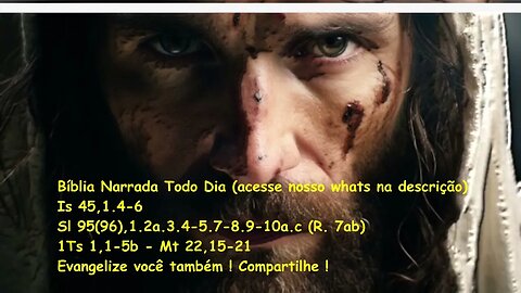 Evangelho do dia / Liturgia Diária - Is 45,1.4-6 - Sl 95(96) - 1Ts 1,1-5b - Mt 22,15-21